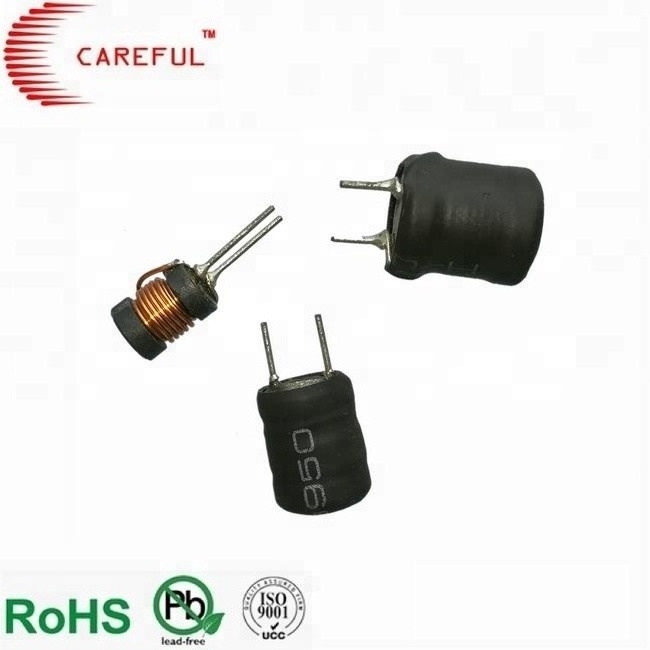 Rohs ISO9001 Custom size High-frequency ferrite power inductor coil 5 mh drum core inductor