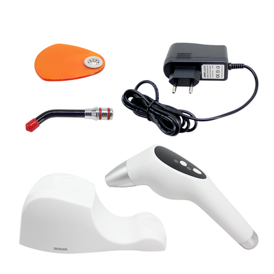 Dental cure light LED wireless inductive charging curing light