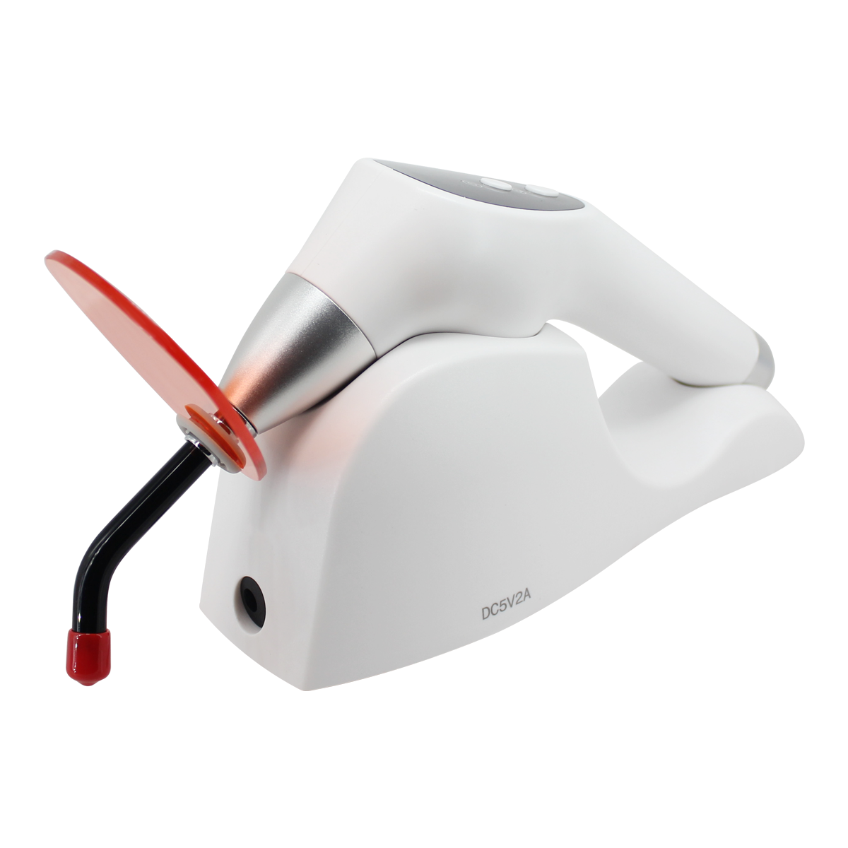 Dental cure light LED wireless inductive charging curing light