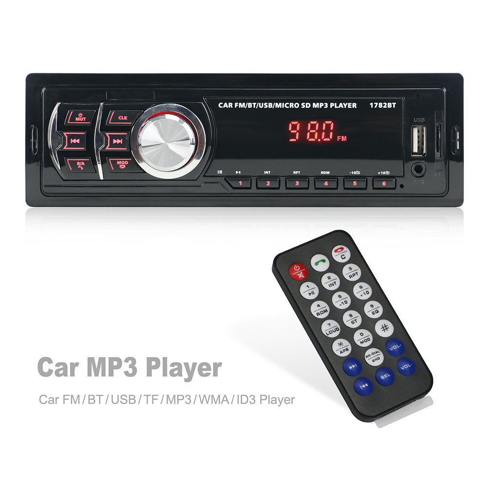 1 din detachable panel multimedia car MP3 player audio stereo with Bt/DVD/VCD/CD/MP4/MP3/AM/FM