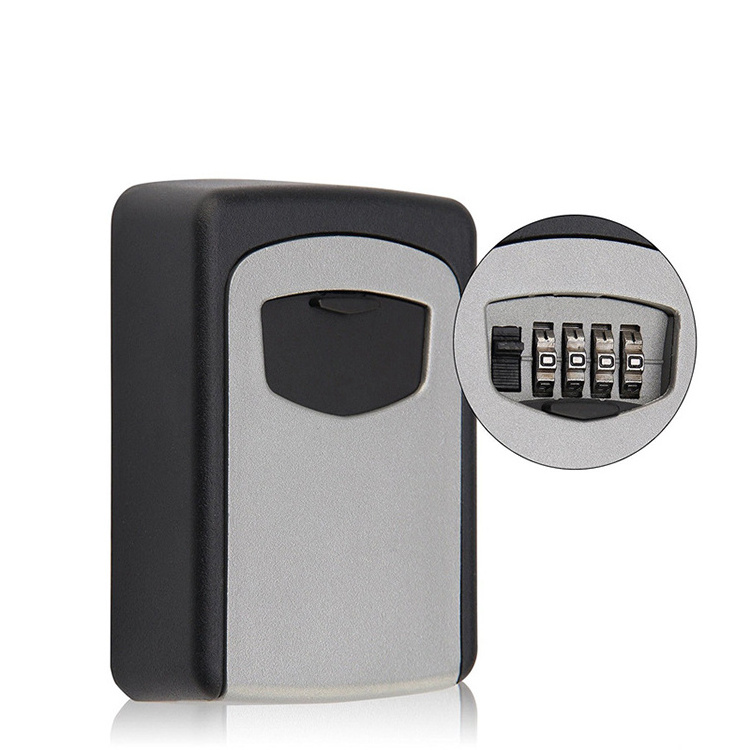 industrial Custom 4 Digital code Wall Mount lock box Combination Version Key safe group fingerprint storage lock key box