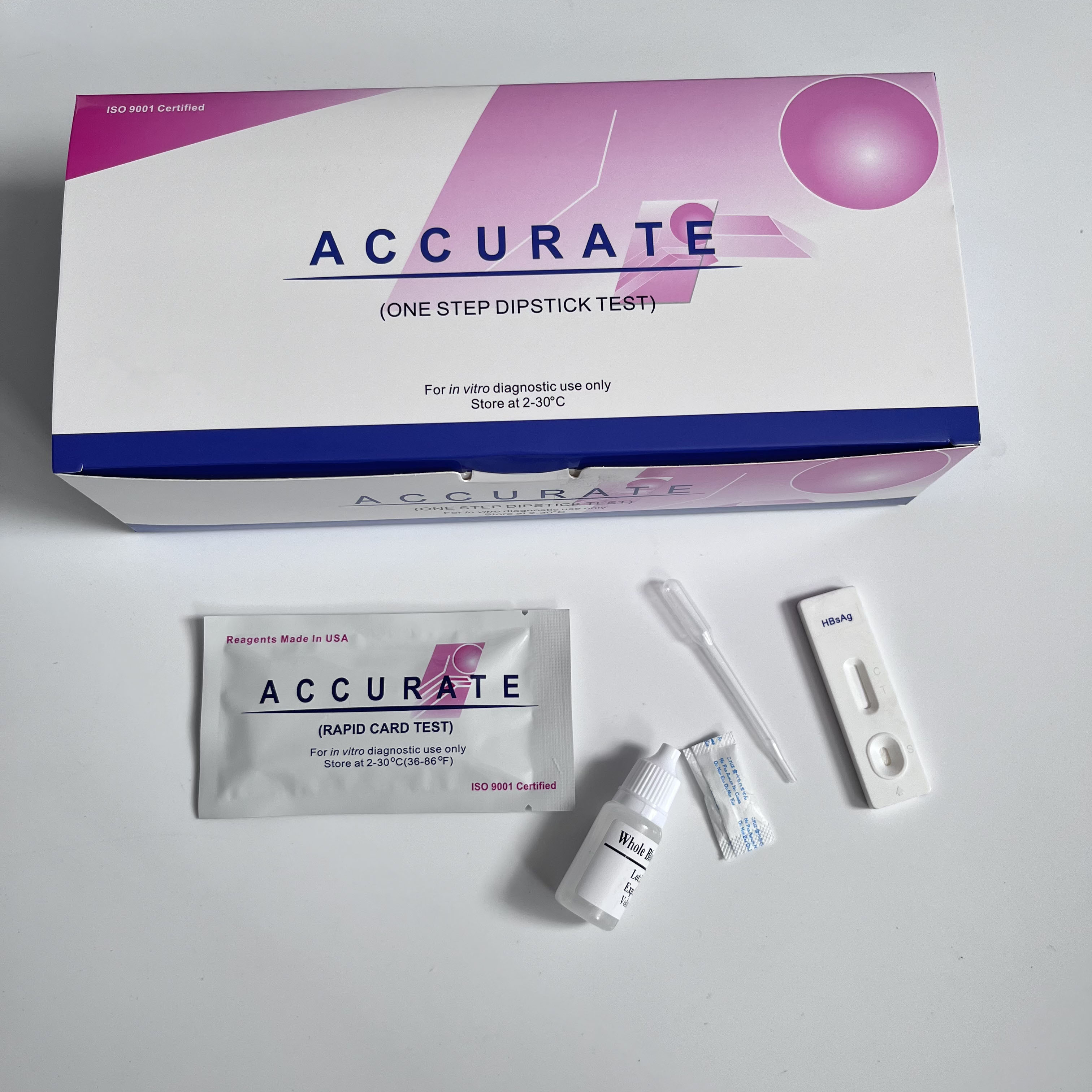 Hot Sale Hiv Blood Kit One Step Medical Diagnostic Rapid Test Hiv/hcv/hbs