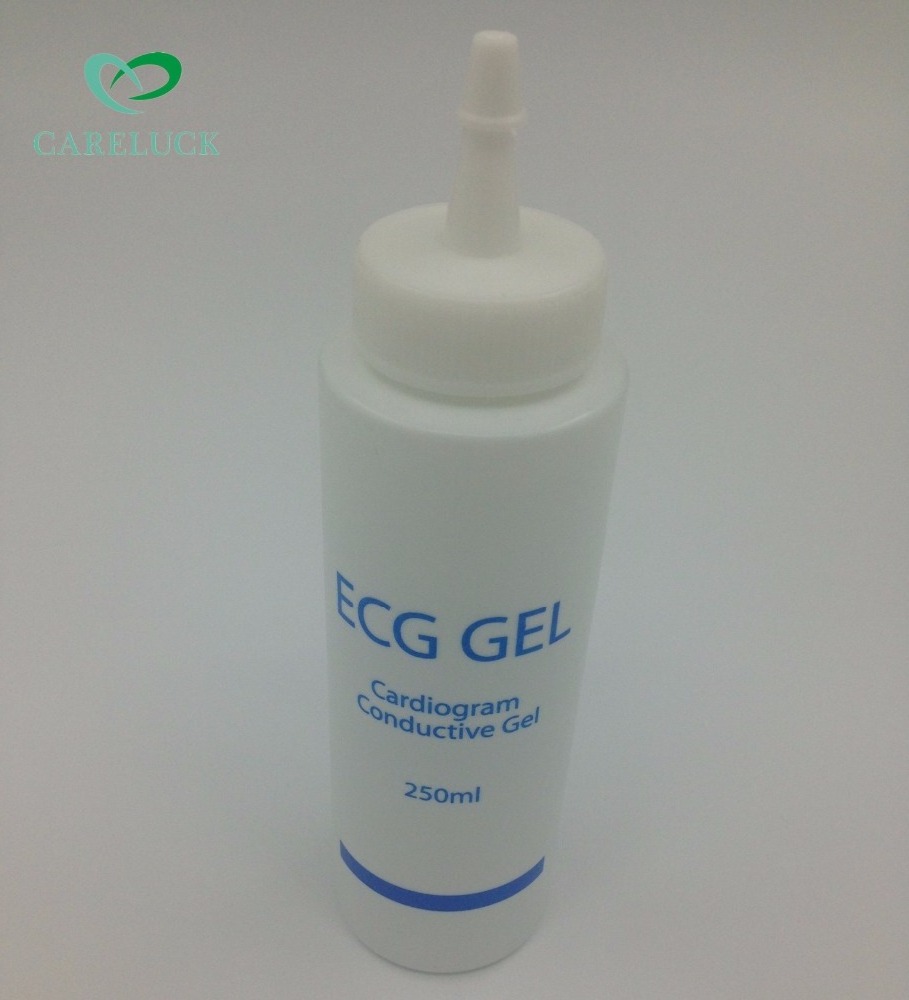 2018 hot sale medical 250ml ecg gel and ultrasound gel bottle  250ml conductive electrode gel