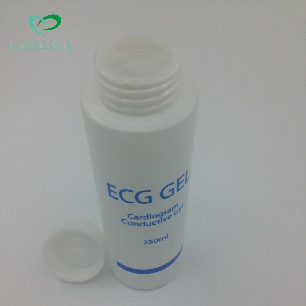 2018 hot sale medical 250ml ecg gel and ultrasound gel bottle  250ml conductive electrode gel