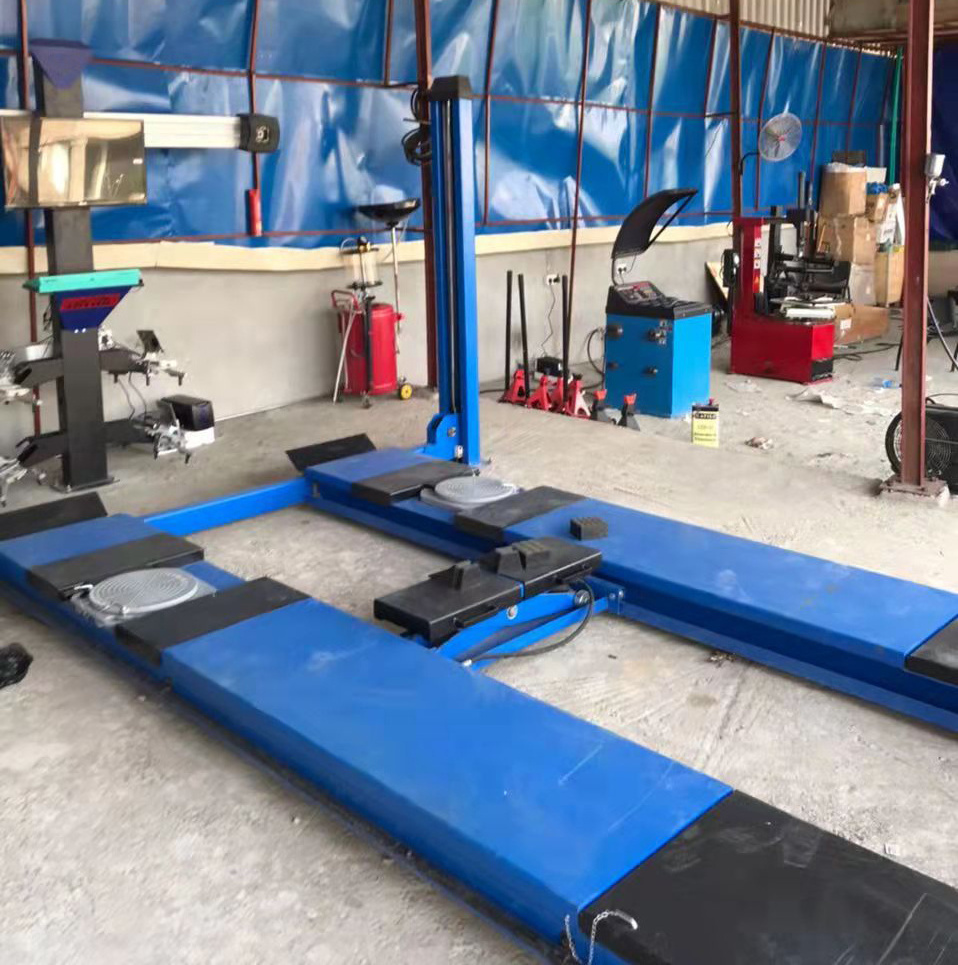 Free Updated 3D Wheel Alignment Machine with Four Post Lifter with warranty