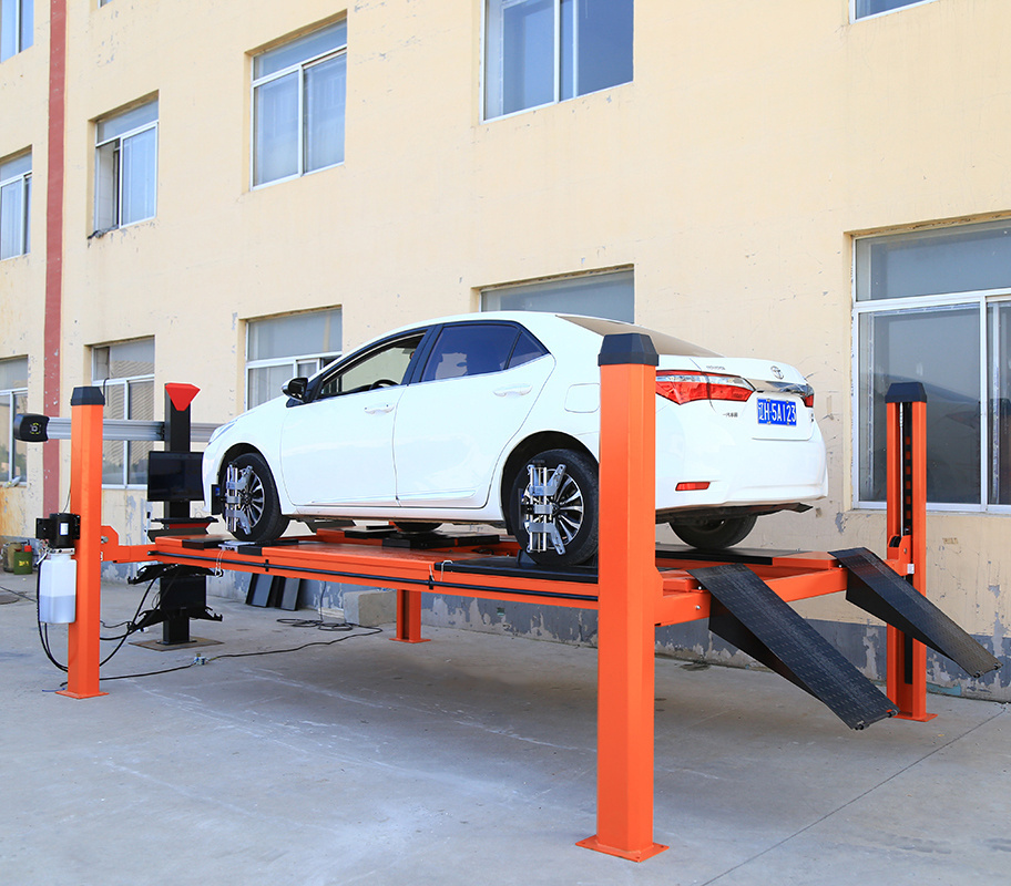 Free Updated 3D Wheel Alignment Machine with Four Post Lifter with warranty