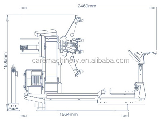 large truck tyre changer/fitting machine with CE for promotion