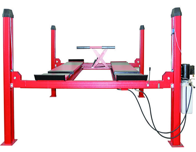 4 wheel alignment equipment car workshop lifting equipment electric hydraulic used 4 post car lift for sale