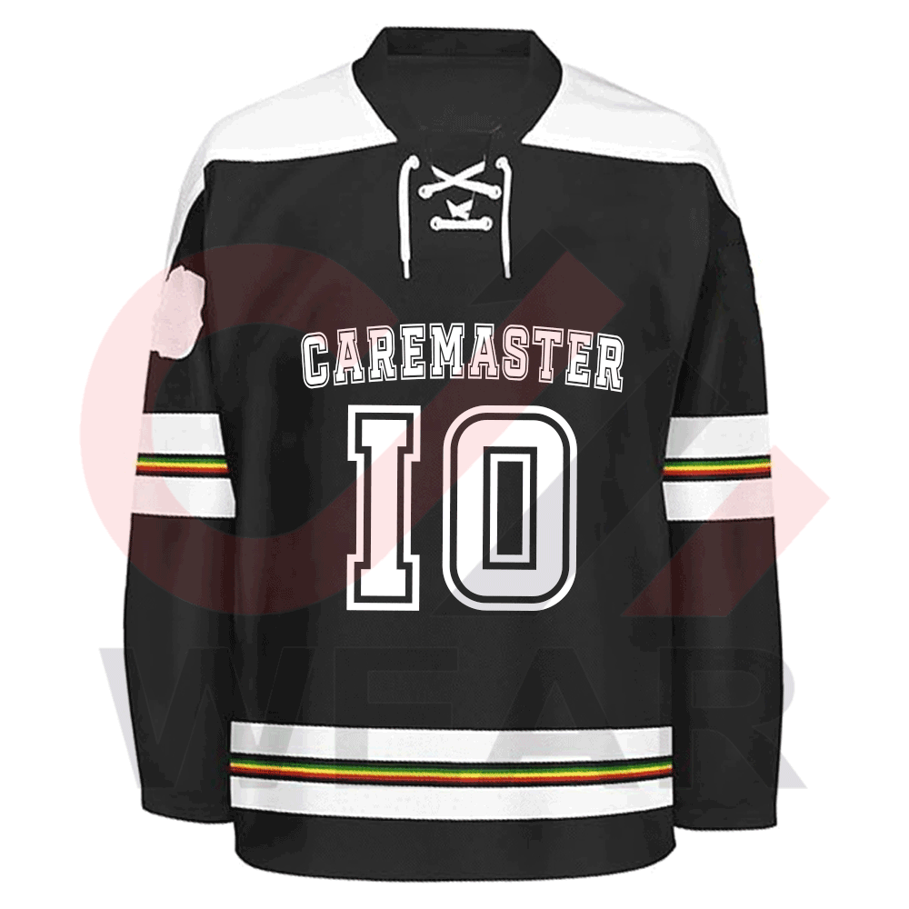 Sublimation Printed & Tackle Twill Stitching Pull On closure Machine Wash Hockey Jersey For men and women