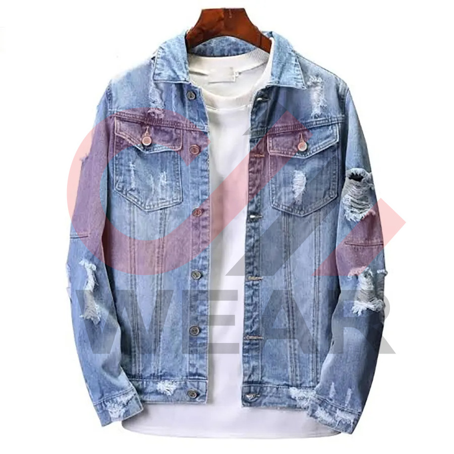 Wholesale Care Master New 2023 Top Quality Slim Denim Jacket Mens Fit Japanese Style Teens Boys Denim Jeans Jackets and Coats