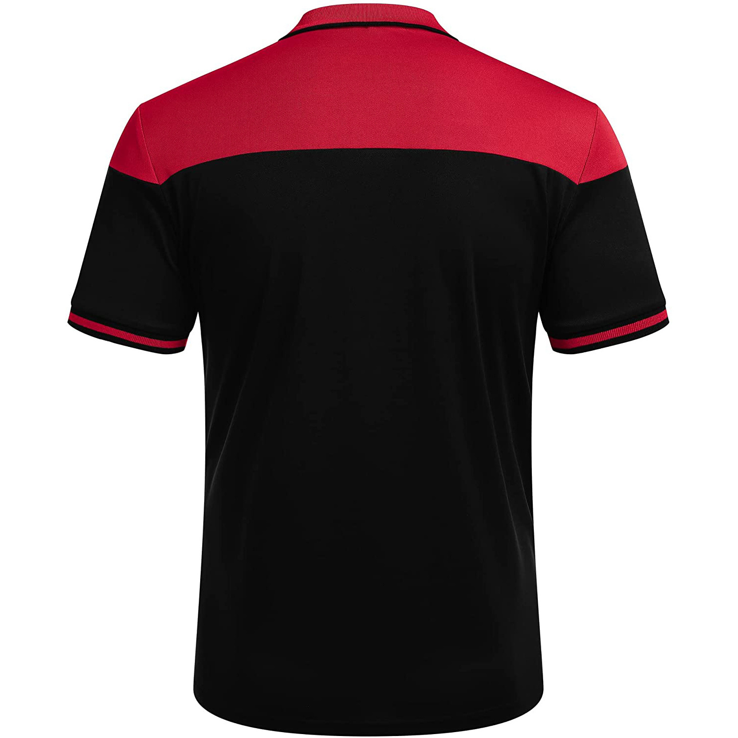 Wholesale 2024 OEM RED Black Polo Collar T shirts For Men With Logo Embroidery T-shirt Men's Cotton T-shirts Polo Shirts for Men