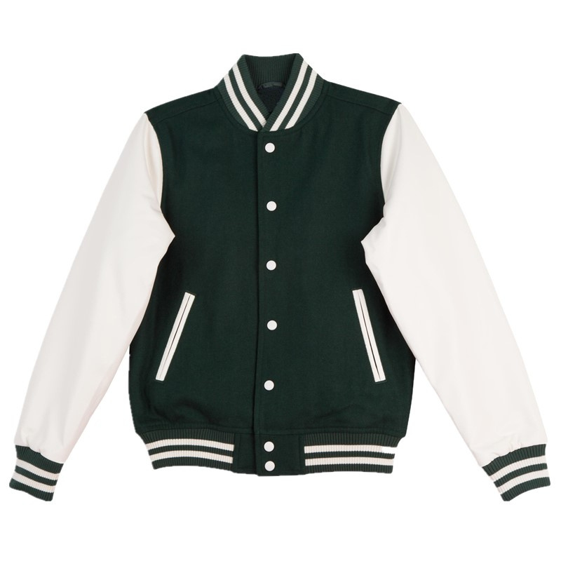 Men's and women varsity jacket winter Baseball Men Bomber Varsity Jackets With Red Sleeves and any other color Varsity Jacket