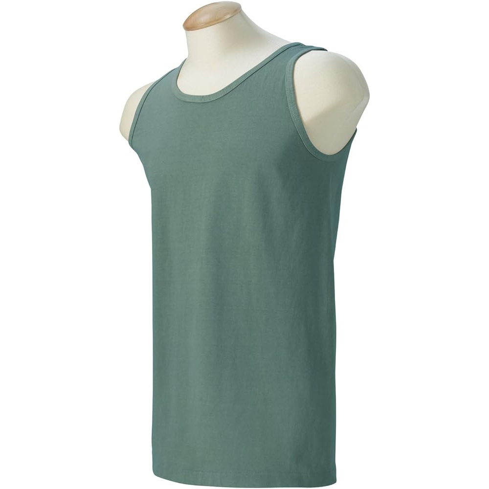 Wholesale Custom logo 100% Cotton Moisture Wicking Muscle tank top solid color Sleeveless Fitness Wear Workout Men Gym Tank Top