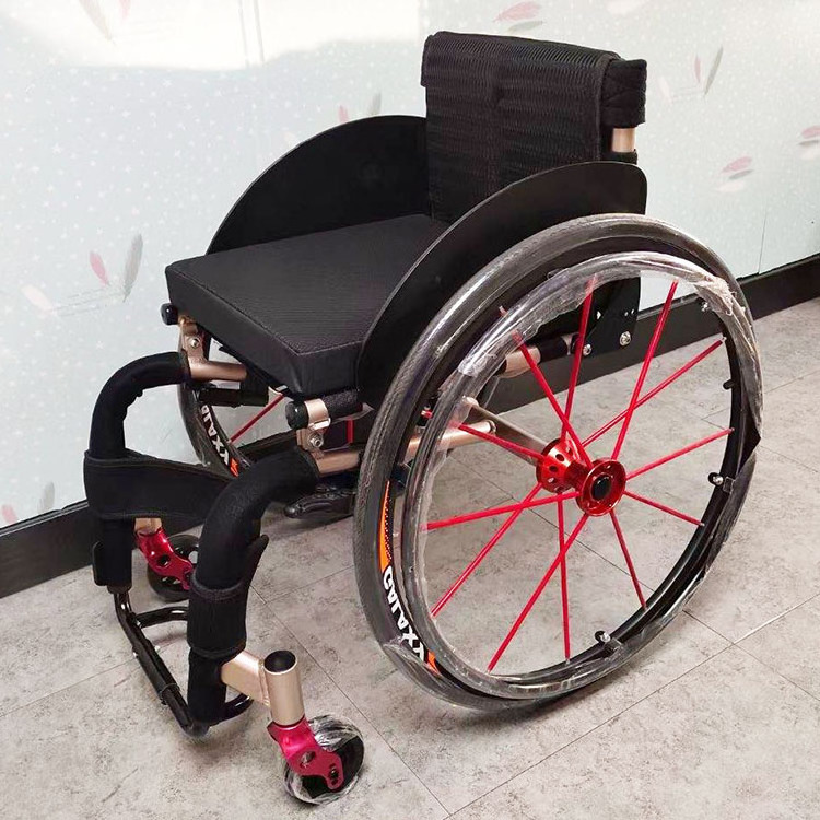 Active Wheelchair Folding Portable Aluminum Alloy Quick Release Spoke Pneumatic Rear Wheel Rigid Wheelchair