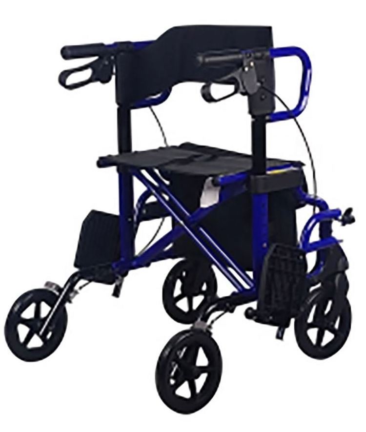 Lightweight Rollator Shopping Cart walker for elder people Height Adjustable Foldable Shopping Cart Portable Trolley