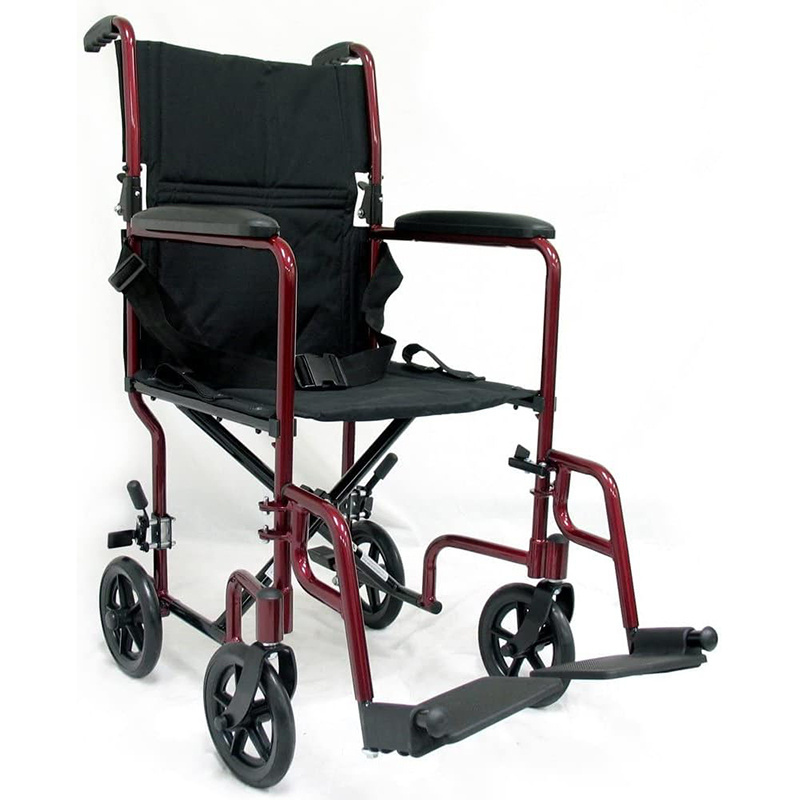 Caremaster Lightweight Manual wheelchair portable for Adults with Swing Away Footrests and Height Adjustment