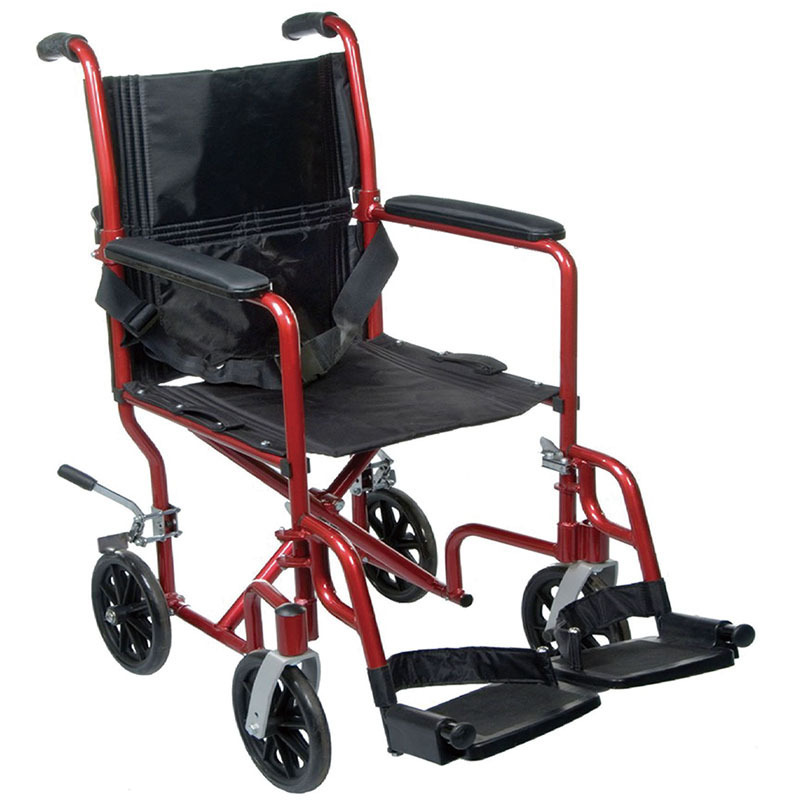 Caremaster Lightweight Manual wheelchair portable for Adults with Swing Away Footrests and Height Adjustment