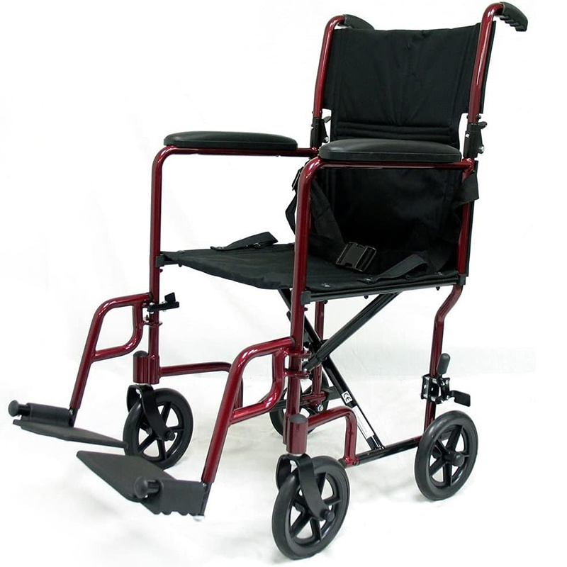 Caremaster Lightweight Manual wheelchair portable for Adults with Swing Away Footrests and Height Adjustment