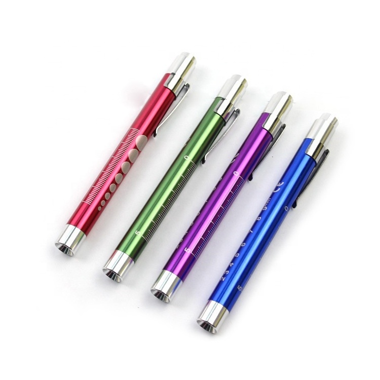 Promotional Aluminum Alloy Medical Diagnostic Pen Light White/Yellow Penlight for Nursing Doctors