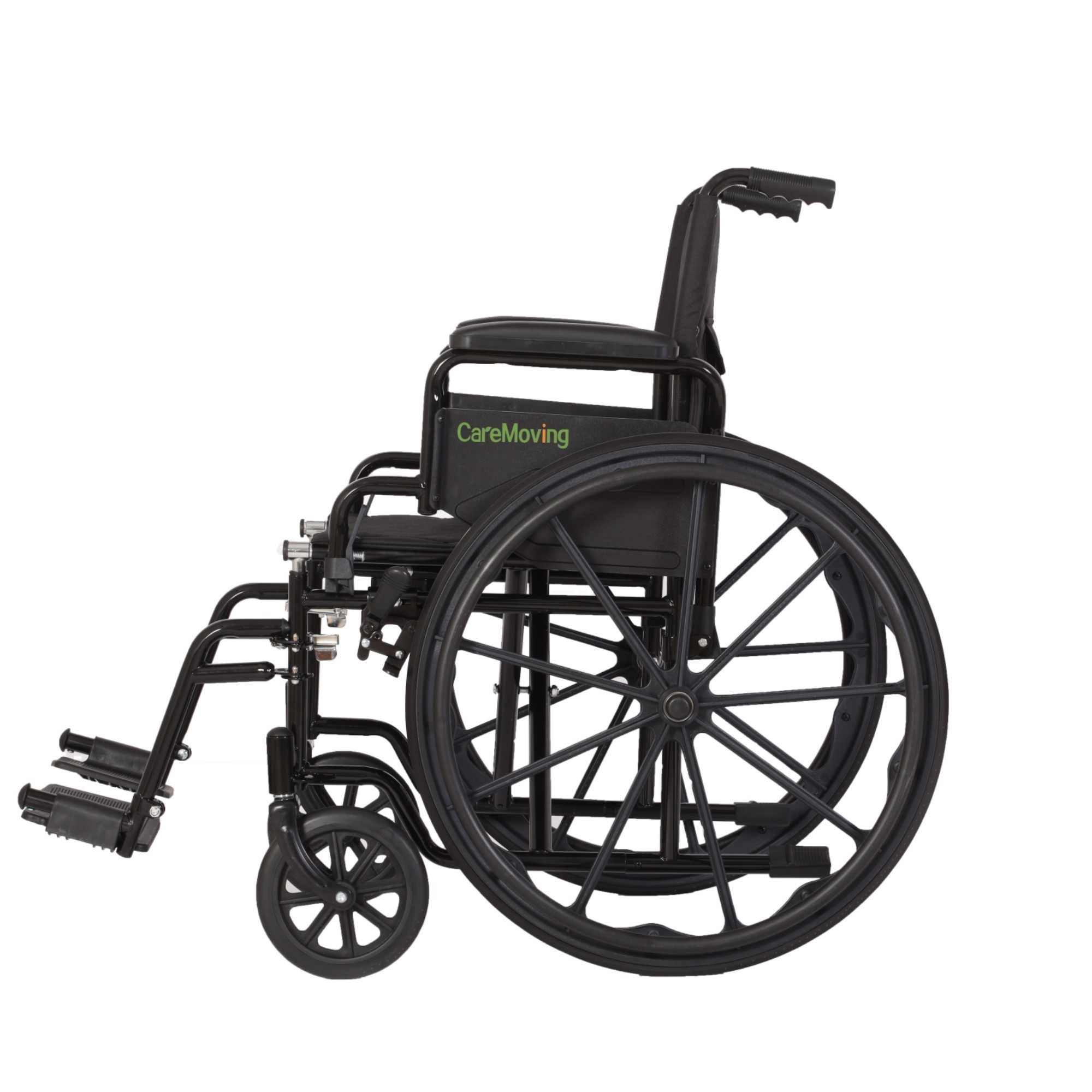 Superior quality foldable lightweight steel manual wheelchair for disabled