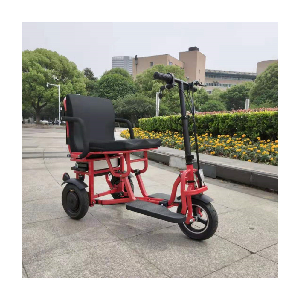 Disabled adult folding mobility scooter elderly foldable three wheel electric scooter