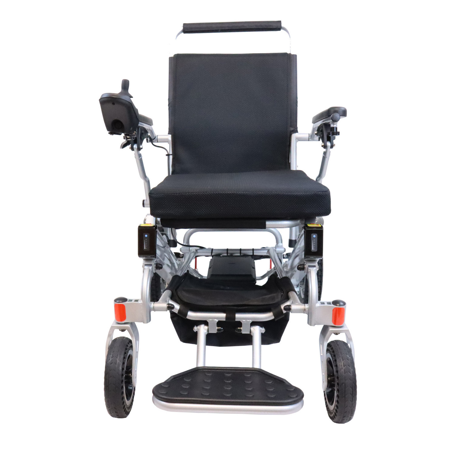 2022 aluminum lightweight foldable power electric wheelchair for senior with 2*250W brushless motors