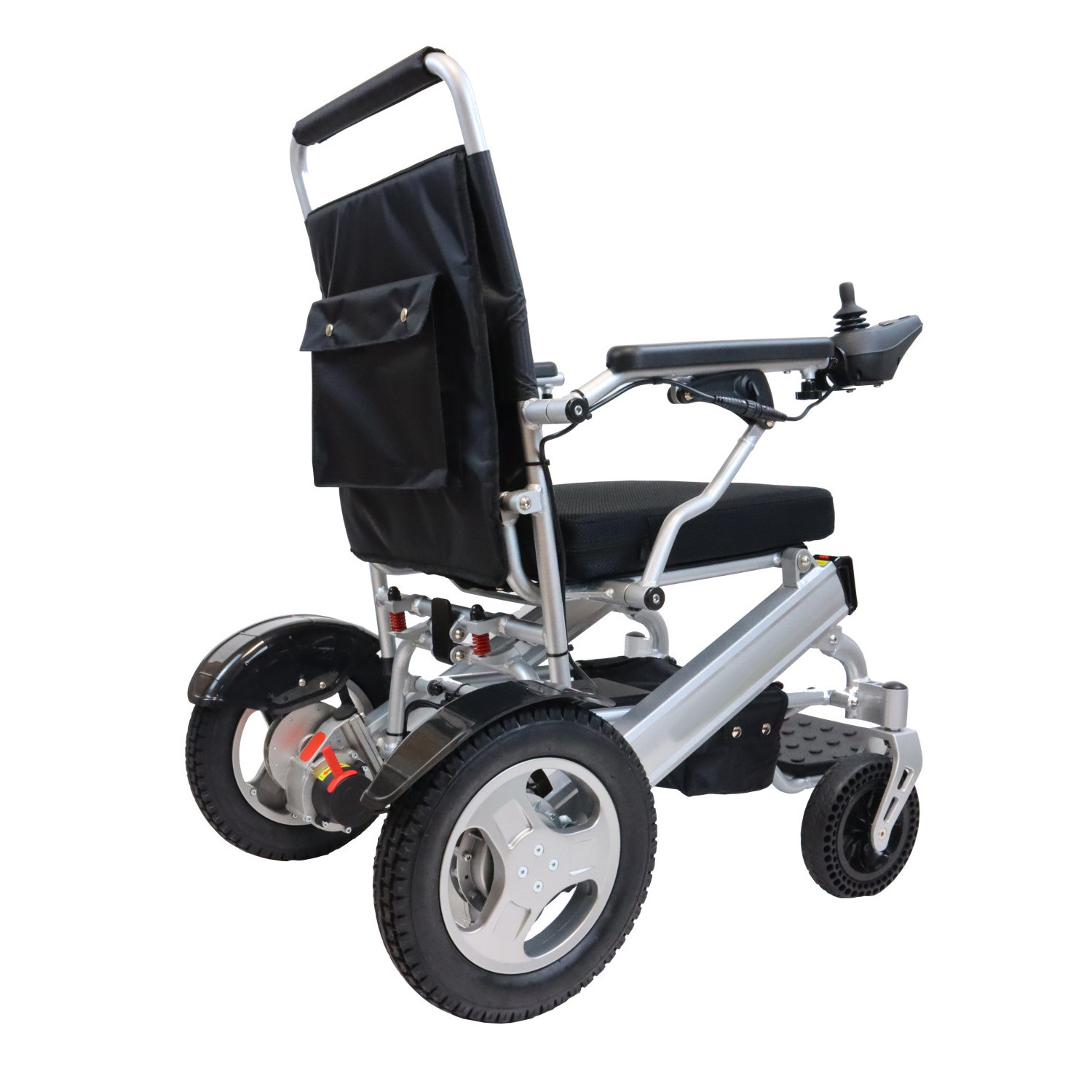 2022 aluminum lightweight foldable power electric wheelchair for senior with 2*250W brushless motors