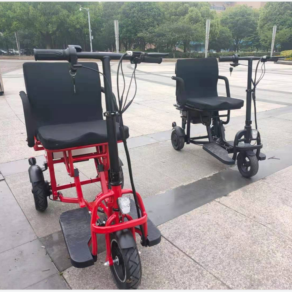 Disabled adult folding mobility scooter elderly foldable three wheel electric scooter