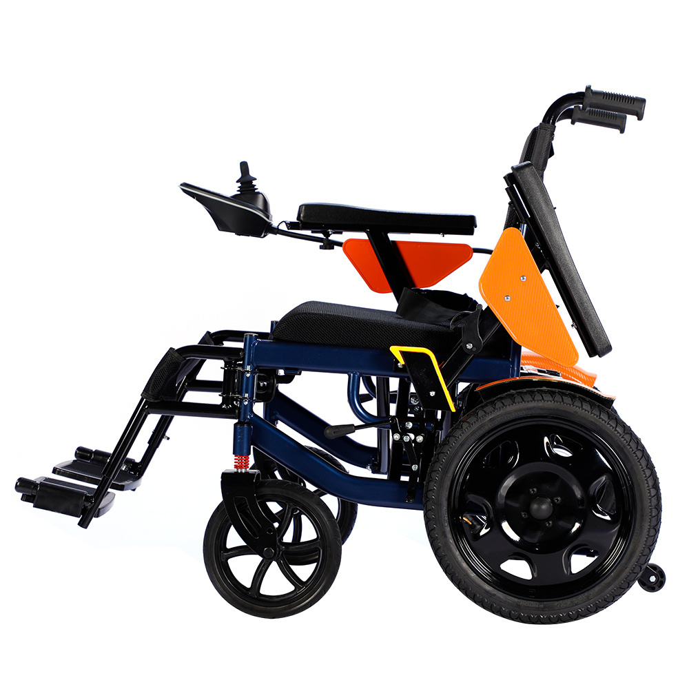 Manufacturers wholesale cheap price euro style extra wide foldable electric wheelchair with 250W*2 motor