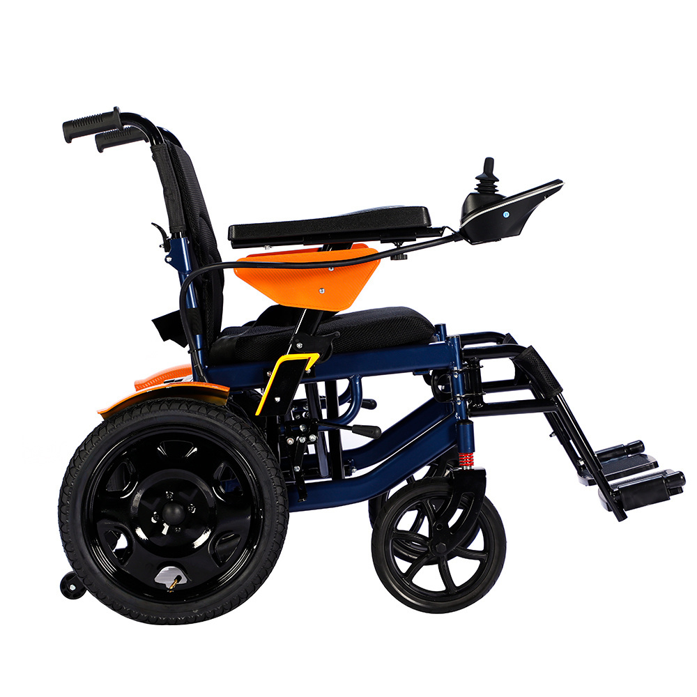 Manufacturers wholesale cheap price euro style extra wide foldable electric wheelchair with 250W*2 motor