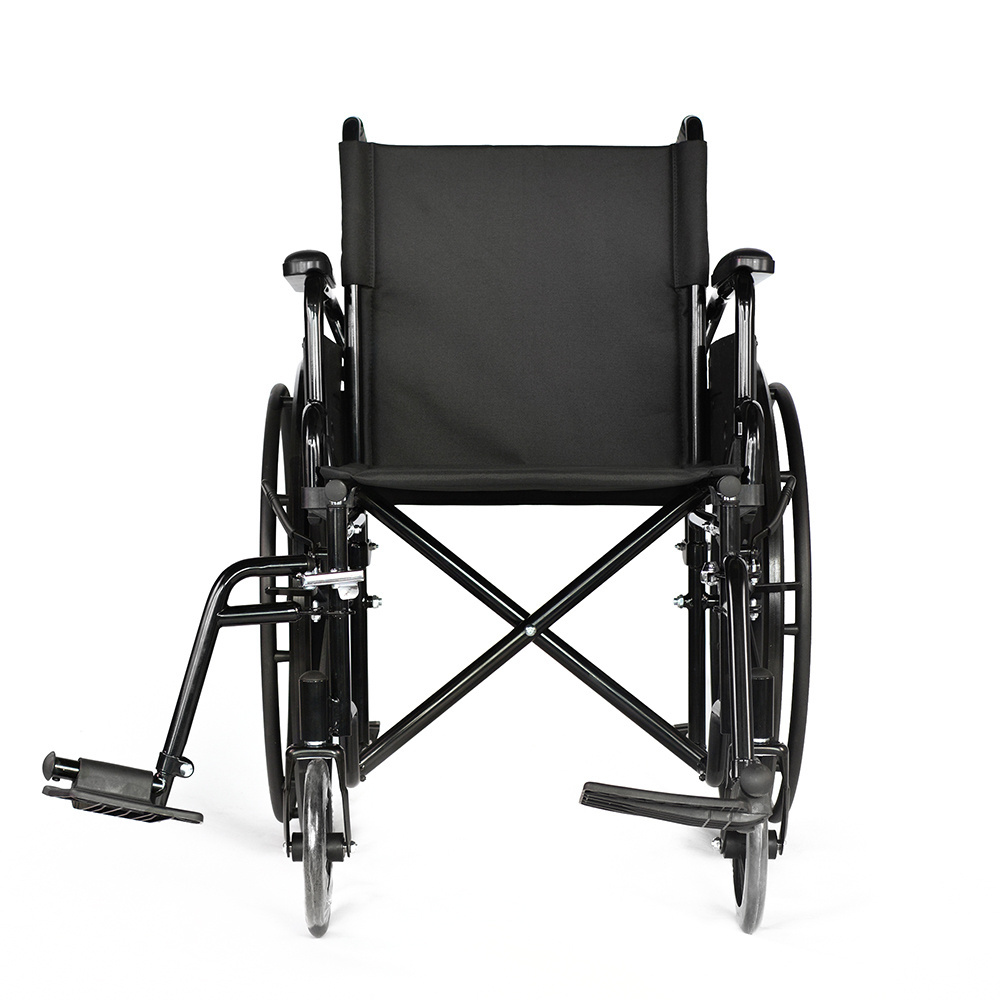 Manual wheelchair silla de ruedas plegable with Full Arms and Removable Swing-Away Footrest chair with wheels for disabled