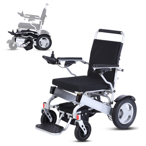 CM0031 premium portable foldable electric power wheelchair for elderly with lithium dual battery