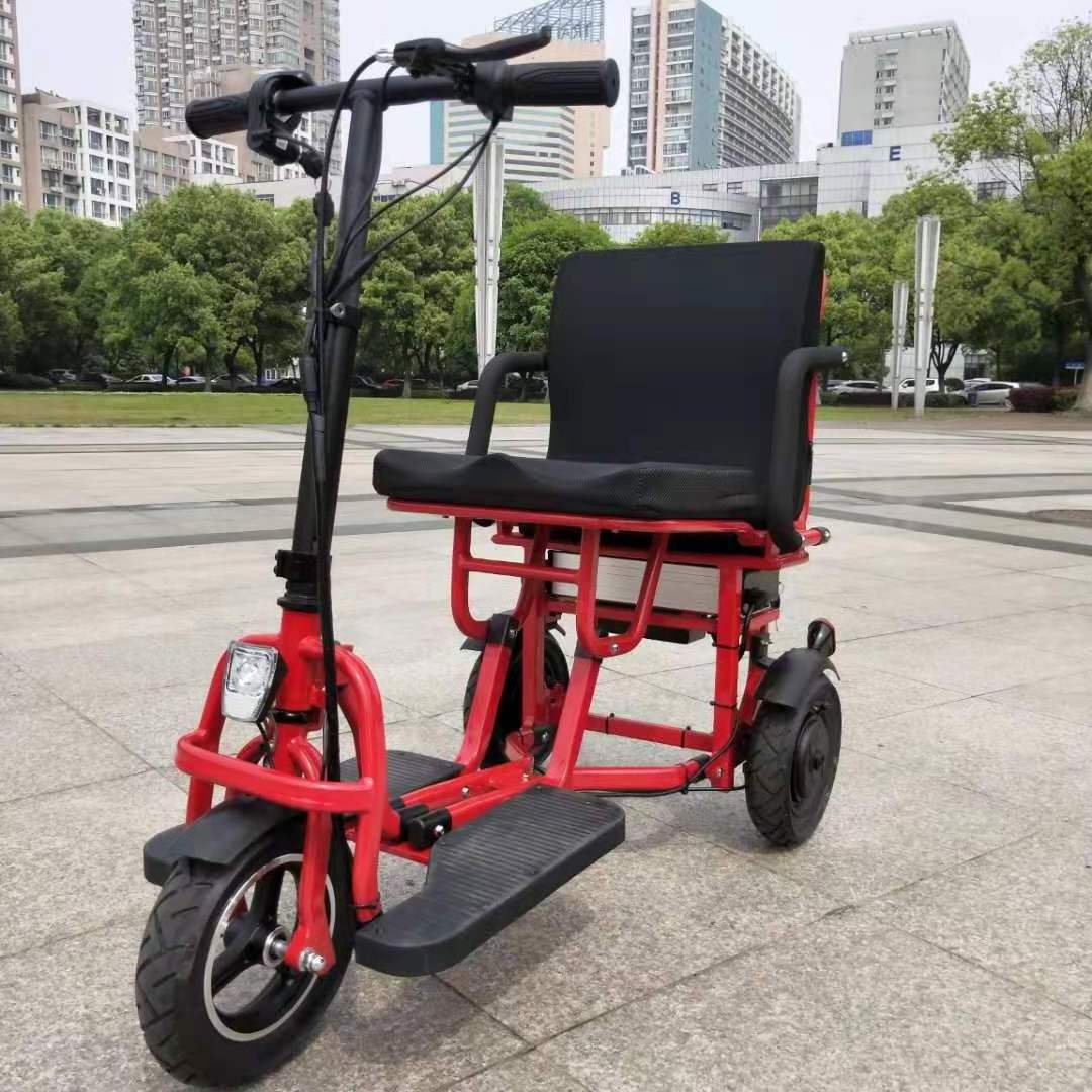 Disabled adult folding mobility scooter elderly foldable three wheel electric scooter