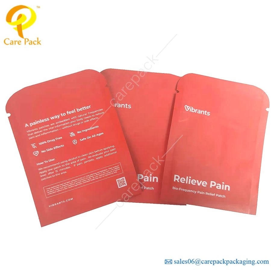 Biodegradable Aluminum Foil Self Sealing Pouch Sample Bag Heal Seal Sachet Bag Baggies Cosmetic Packaging