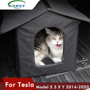 New kennel Travel Dog Car Trunk Cover Folding box For tesla model 3 Pet Carriers Bag Carrying For Cats Dogs For model3 S X