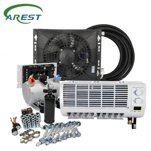 Universal 12V 24V Wall-mounted Auto Electric Air Conditioning Compressor Evaporator Kit for Car Truck Tractor A/C Conditioner