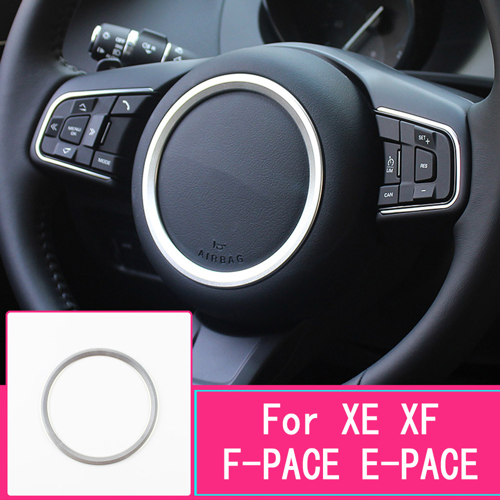 Car Steering Wheel Emblem sticker badge Decorate Ring for Jaguar XF X760 XE X260 F-pace X761 E-PACE X540 R sport logo trim cover