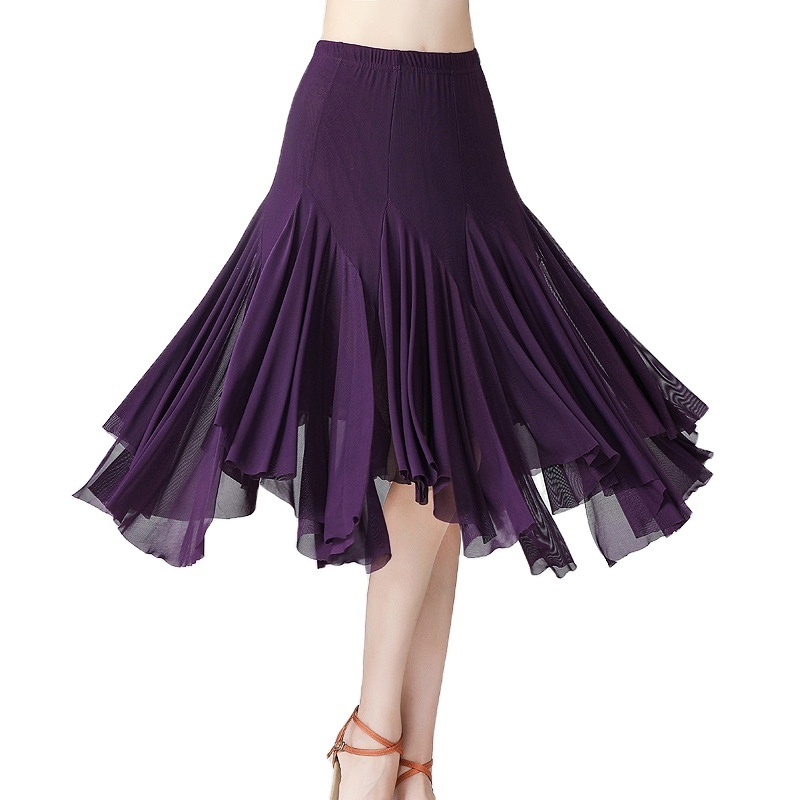 Tulle Skirt Dancing Skirts Performance Dress Hot Sell Fashion Ballroom Dance Square Dance Elegant for Girls Adults Picture