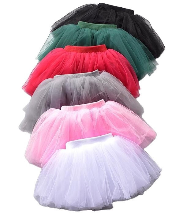 2023  new style wholesale solid color children dance skirt princess dress girls ballet tutu dress