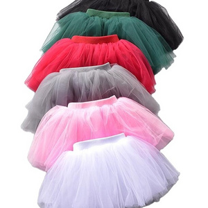 2023  new style wholesale solid color children dance skirt princess dress girls ballet tutu dress