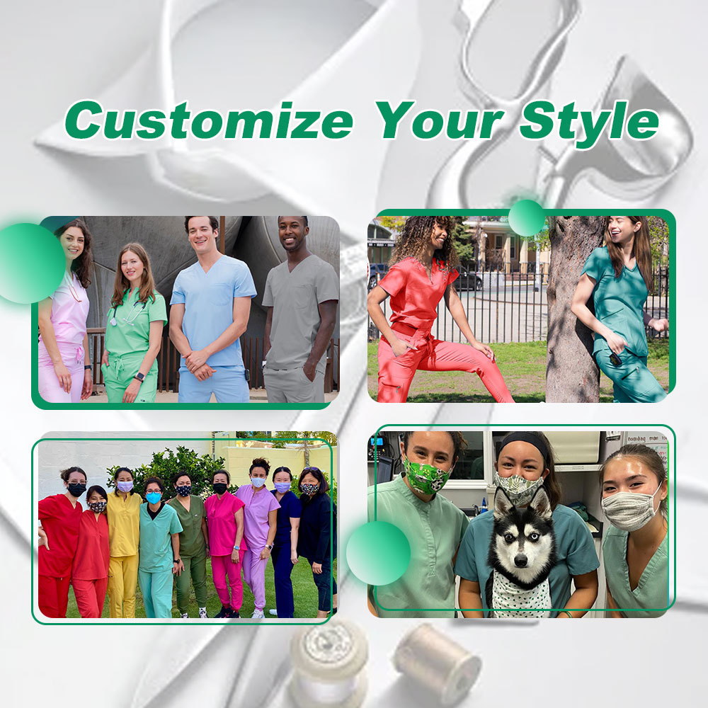 custom fashionable medical scrubs medical scrubs dropshipping cheap scrubs