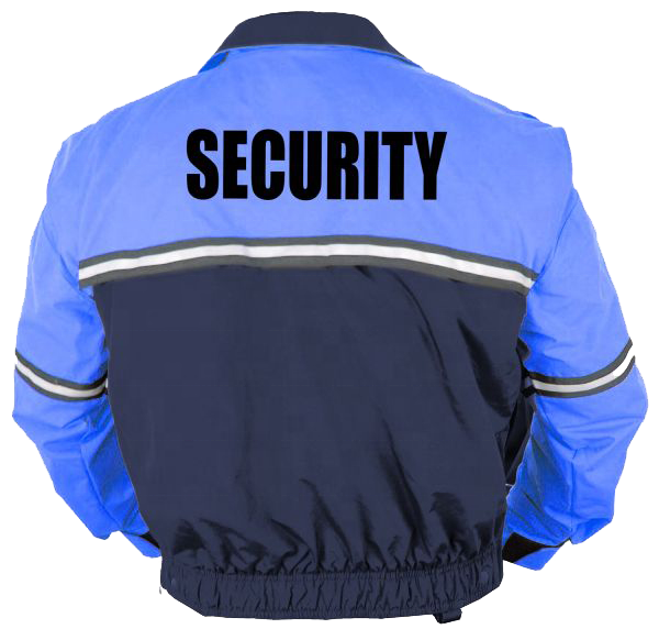 Customize zipper detachable sleeves keep warm removable fleece liner waterproof guard uniforms reflective winter security jacket