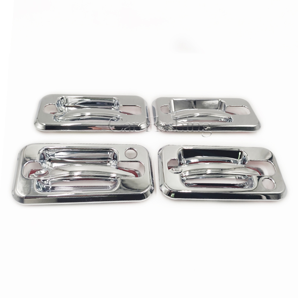 Front rear Door Handle Cover For HUMMER H2 2003-2009 SUV SUT 8PC/Set Chrome without Passenger Key Hole Exterior Covers