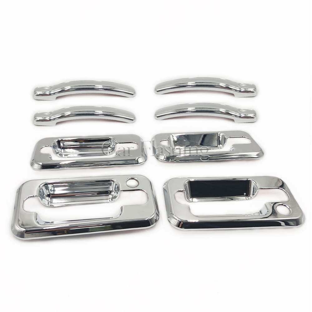 Front rear Door Handle Cover For HUMMER H2 2003-2009 SUV SUT 8PC/Set Chrome without Passenger Key Hole Exterior Covers