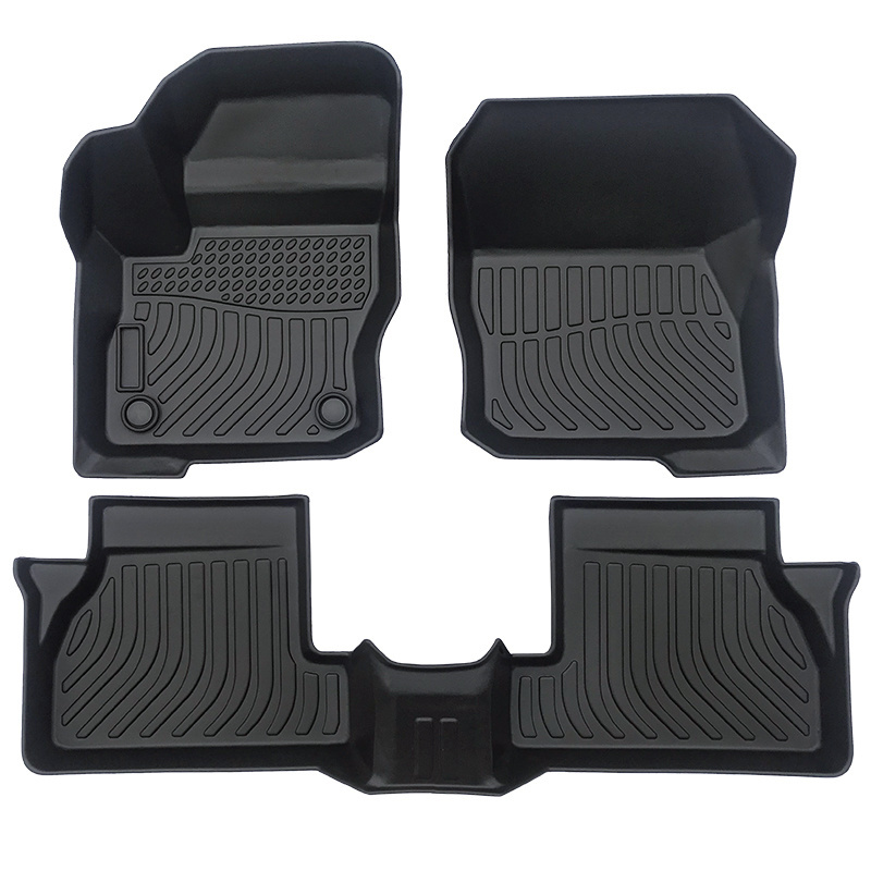 Car Mats For Ford Focus 2012-2020 Wholesale 3D TPE Car Floor Mats Trunk Mats Cargo Liner Car Interior Accessories