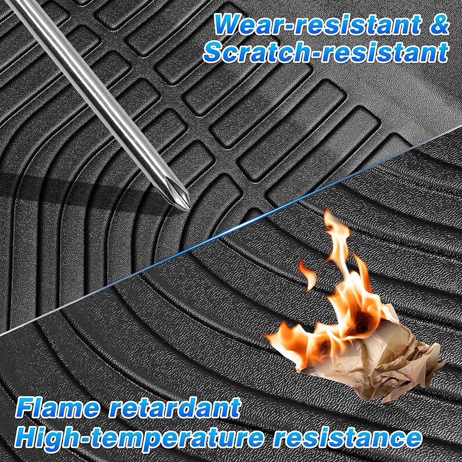 Car Mats For Ford F150 Super Crew 2019-2021 Wholesale 3D TPE Car Floor Mats Trunk Mats Cargo Liner