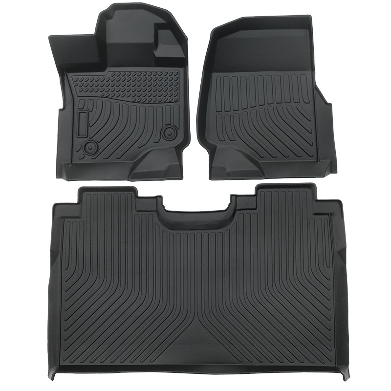 Car Mats For Ford F150 Super Crew 2019-2021 Wholesale 3D TPE Car Floor Mats Trunk Mats Cargo Liner