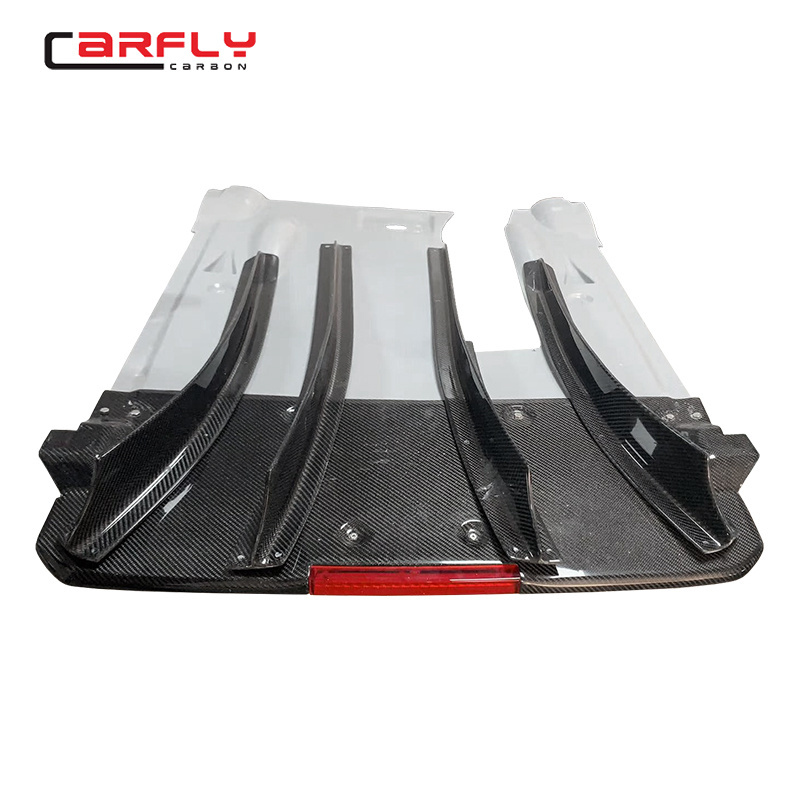 Carbon fiber top secret rear diffuser for NISSAN GTR R35 rear diffuser with brake light 2008-2018 r35 bodykit