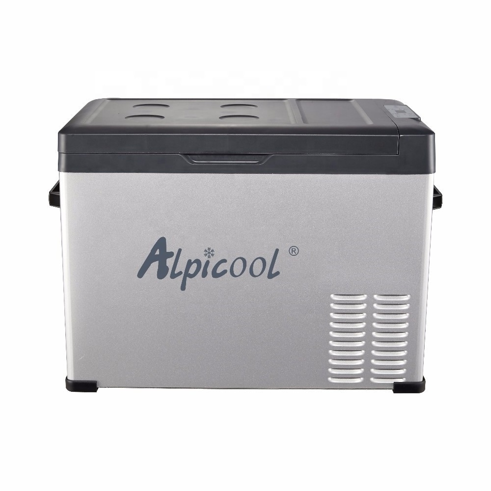 Alpicool camping metal car freezer 12v 24v portable car fridge cooler for home car ac dc dual use refrigerator electric freezer