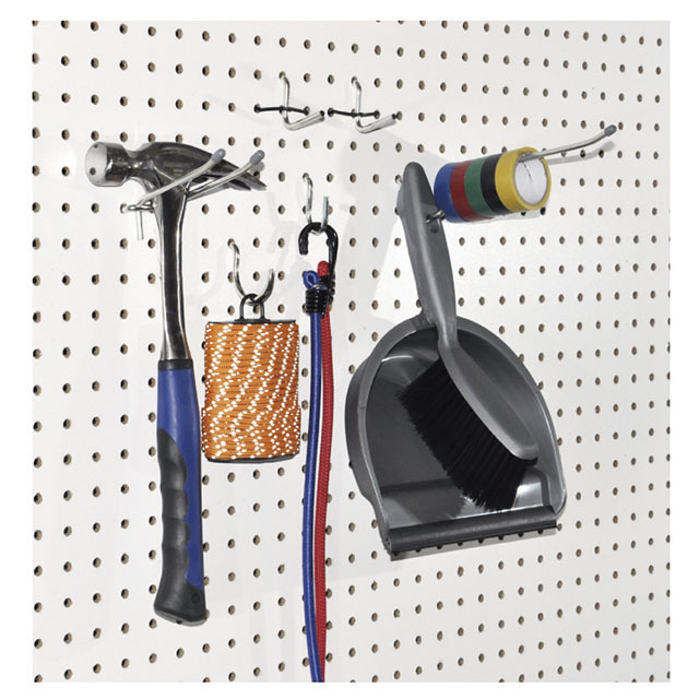 47PC pack assorted garage storage peg board hooks metal display pegboard hook